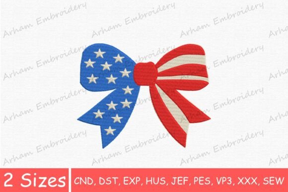 Download American Flag Ribbon Bow, Patriotic Bow - Ribbon bow Collection