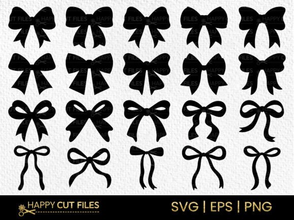 Download Ribbon Bow Coquette Laser Cut Svg Bundle - Ribbon bow Collection