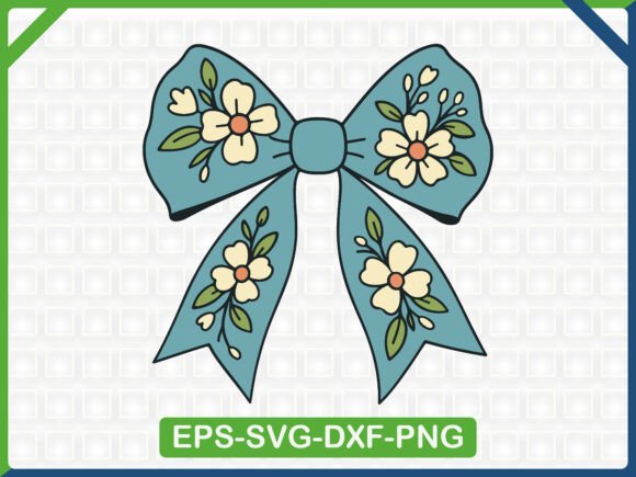 Download Floral Ribbon Bow Embroidery SVG Design - Ribbon bow Collection