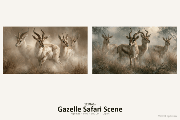 Download Gazelle Safari Scene - Premium Resources
