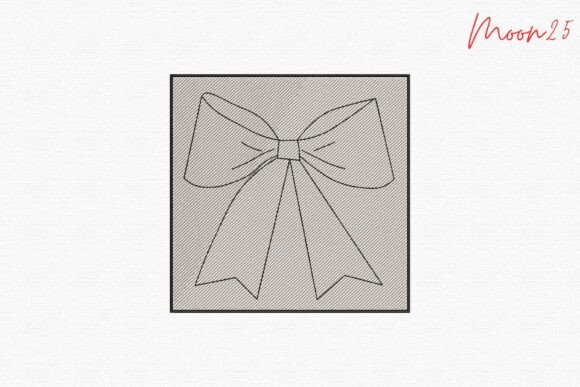 Download Outline Ribbon Bow - Ribbon bow Collection