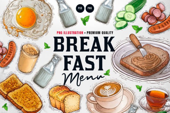Download Breakfast Menu Illustration - Breakfast Collection